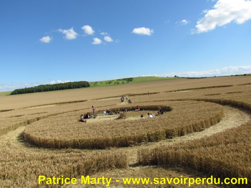 Etchilhampton (2), Wiltshire crop circle, aerial photo 55